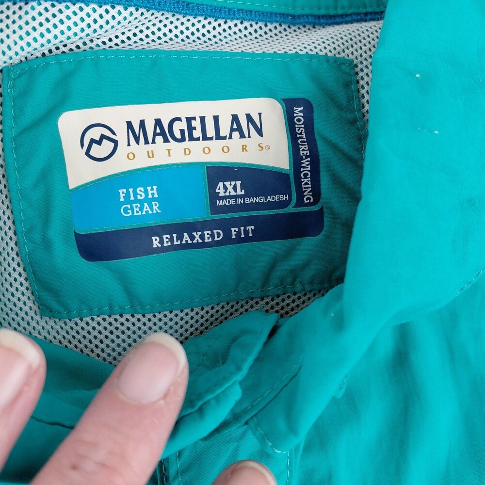 Lot Of 4 Magellan Outdoors Shirt Men’s 4XL Short Sleeve Fishing Angler Relaxed - Picture 9 of 11